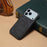 For iPhone 17 Pro Max Denior D09 PU Dual Card Slot Back Cover Phone Case(Black)
