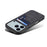 For iPhone 17 Pro Max Denior D09 PU Dual Card Slot Back Cover Phone Case(Black)