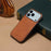For iPhone 17 Pro Max Denior D09 PU Dual Card Slot Back Cover Phone Case(Brown)