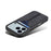 For iPhone 17 Pro Max Denior D07 DV Elastic Card Slot PU Back Cover Phone Case(Black)