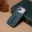 For iPhone 17 Pro Max Denior D07 DV Elastic Card Slot PU Back Cover Phone Case(Blue)