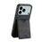 For iPhone 17 Pro Max Denior D06 PU Back Cover Card Slot Holder Phone Case(Black)