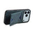 For iPhone 17 Pro Max Denior D06 PU Back Cover Card Slot Holder Phone Case(Blue)
