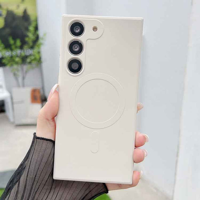 Solid Color Liquid Silicone MagSafe Magnetic Phone Case, For Samsung Galaxy S22+ 5G, For Samsung Galaxy S22 5G