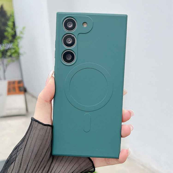 Solid Color Liquid Silicone MagSafe Magnetic Phone Case, For Samsung Galaxy S22+ 5G, For Samsung Galaxy S22 5G