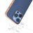 For iPhone 16 Pro Max ABEEL Electroplating Frame Genuine Leather Xiaoya Series Phone Case(Blue)