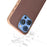 For iPhone 16 Pro Max ABEEL Electroplating Frame Genuine Leather Xiaoya Series Phone Case(Coffee)