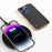 For iPhone 16 Pro Max ABEEL Electroplating Frame Genuine Leather Xiaoya Series Phone Case(Black)