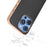 For iPhone 16 Pro Max ABEEL Electroplating Frame Genuine Leather Xiaoya Series Phone Case(Black)