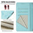 For iPhone 17 Pro Smile Embossing RFID Leather Phone Case(Mint Green)