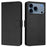 For iPhone 17 Pro Smile Embossing RFID Leather Phone Case(Black)