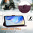 For iPhone 17 Pro Smile Embossing RFID Leather Phone Case(Violet)