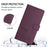 For iPhone 17 Pro Smile Embossing RFID Leather Phone Case(Violet)