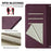 For iPhone 17 Pro Smile Embossing RFID Leather Phone Case(Violet)