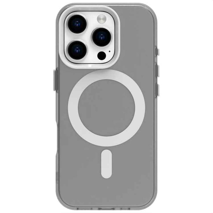 For iPhone 16 Pro Candy Magsafe PC Hybrid TPU Phone Case(White)