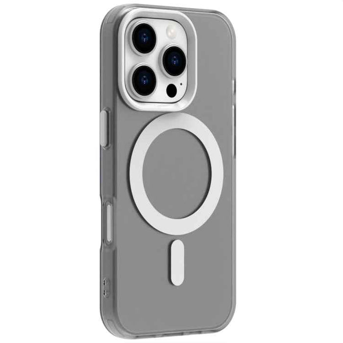 For iPhone 16 Pro Candy Magsafe PC Hybrid TPU Phone Case(White)