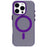 For iPhone 16 Pro Candy Magsafe PC Hybrid TPU Phone Case(Purple)