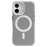For iPhone 16 Candy Magsafe PC Hybrid TPU Phone Case(White)
