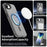 For iPhone 16e Candy Magsafe PC Hybrid TPU Phone Case(Black)