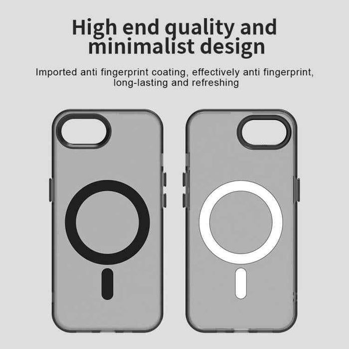 For iPhone 16e Candy Magsafe PC Hybrid TPU Phone Case(Black)