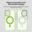 For iPhone 17 Candy Magsafe PC Hybrid TPU Phone Case(Green)