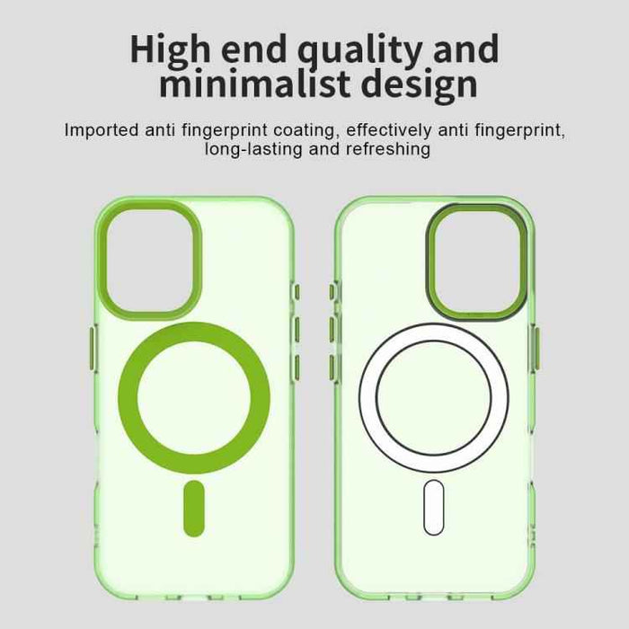 For iPhone 17 Candy Magsafe PC Hybrid TPU Phone Case(Green)