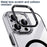 For iPhone 15 Airbag PC Hybrid TPU Magsafe Phone Case(Clear Blue)
