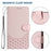 For iPhone 17 Pro Honeycomb Embossing RFID Leather Phone Case(Pink)