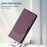 For iPhone 17 Pro Honeycomb Embossing RFID Leather Phone Case(Violet)