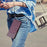 For iPhone 17 Pro Honeycomb Embossing RFID Leather Phone Case(Violet)