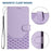 For iPhone 17 Pro Max Honeycomb Embossing RFID Leather Phone Case(Light Purple)