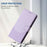 For iPhone 17 Pro Max Honeycomb Embossing RFID Leather Phone Case(Light Purple)