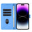 For iPhone 17 Pro Max Cartoon Elephant Embossed Leather Phone Case(Blue)