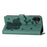 For iPhone 17 Cartoon Elephant Embossed Leather Phone Case(Green)