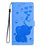 For iPhone 17 Air Cartoon Elephant Embossed Leather Phone Case(Blue)