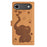 For iPhone 17 Air Cartoon Elephant Embossed Leather Phone Case(Yellow)
