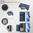 For iPhone 17 Pro Multi-Card Slots Zipper Wallet Leather Phone Case(Blue)