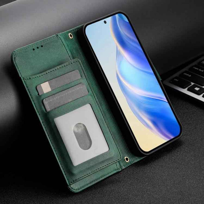 For iPhone 17 Pro Multi-Card Slots Zipper Wallet Leather Phone Case(Green)