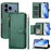 For iPhone 17 Pro Multi-Card Slots Zipper Wallet Leather Phone Case(Green)
