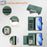 For iPhone 17 Pro Multi-Card Slots Zipper Wallet Leather Phone Case(Green)