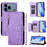 For iPhone 17 Pro Multi-Card Slots Zipper Wallet Leather Phone Case(Purple)