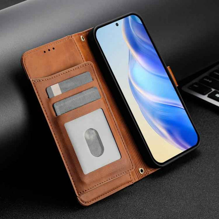 For iPhone 17 Pro Multi-Card Slots Zipper Wallet Leather Phone Case(Brown)