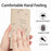 For iPhone 17 Pro Max Embossed Kitten Phone Leather Case with Lanyard(Beige)