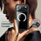 For iPhone 17 Pro Max RedPepper Transparent Dot IP68 Waterproof Triple-proof MagSafe Phone Case(Black Dark Grey)