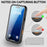 For iPhone 17 Pro Max RedPepper Transparent Dot IP68 Waterproof Triple-proof MagSafe Phone Case(Black Dark Grey)