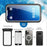 For iPhone 17 Pro Max RedPepper Transparent Dot IP68 Waterproof Triple-proof MagSafe Phone Case(Black Dark Grey)