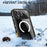 For iPhone 17 Pro Max RedPepper Transparent Dot IP68 Waterproof Triple-proof MagSafe Phone Case(Black Dark Grey)