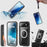 For iPhone 17 Air RedPepper Transparent Dot IP68 Waterproof Triple-proof MagSafe Phone Case(Black Dark Grey)