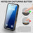 For iPhone 17 Air RedPepper Transparent Dot IP68 Waterproof Triple-proof MagSafe Phone Case(Black Dark Grey)