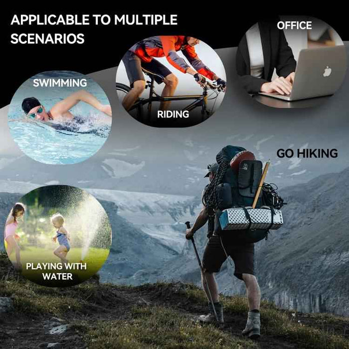 For iPhone 17 Air RedPepper Transparent Dot IP68 Waterproof Triple-proof MagSafe Phone Case(Black Dark Grey)